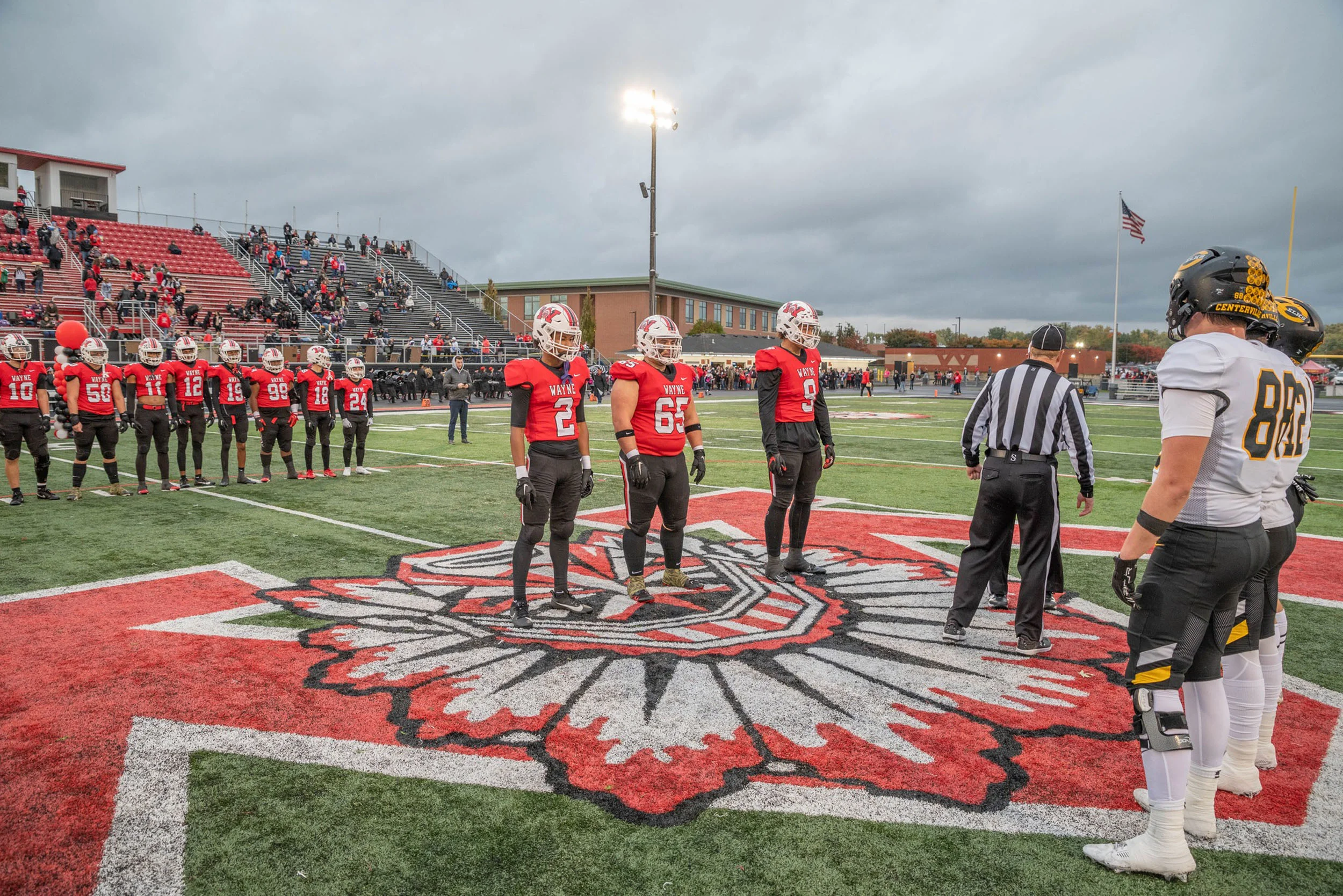 Wayne Warriors Football coin toss