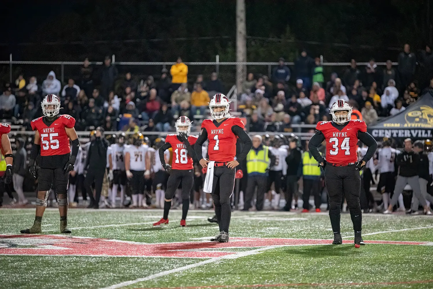 Offense waiting for the play call