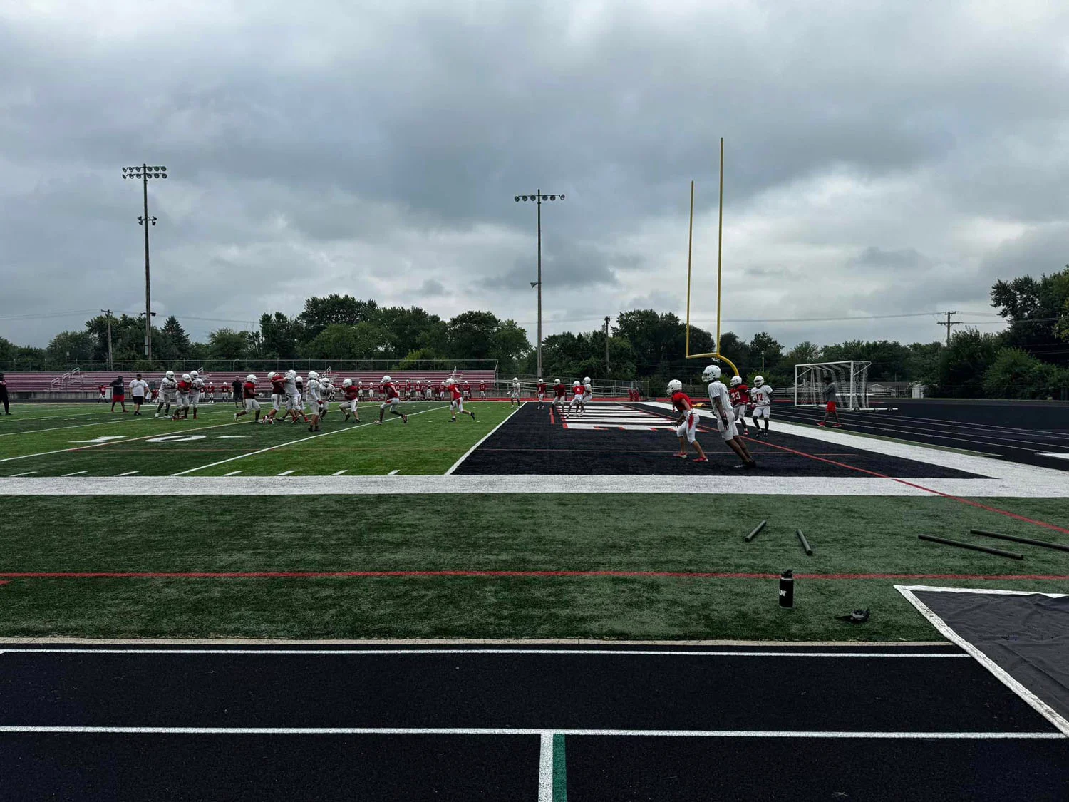 Wayne Warriors running a play