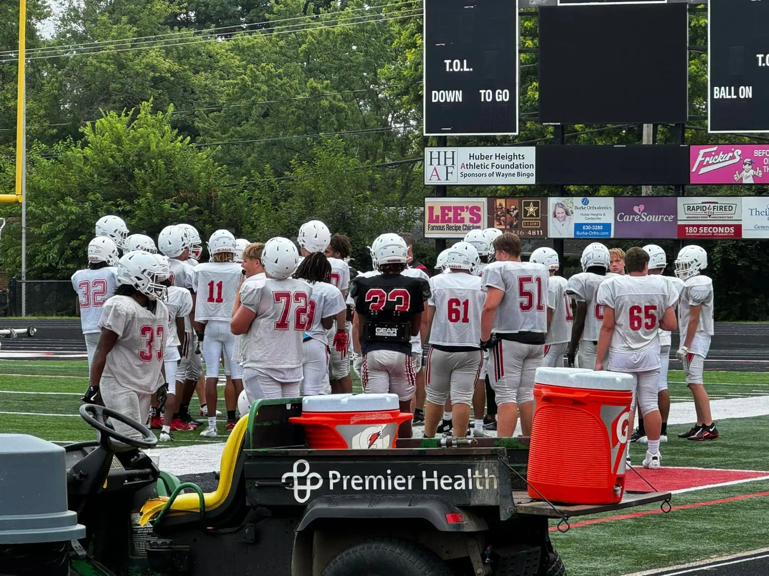 Wayne Warriors Water break