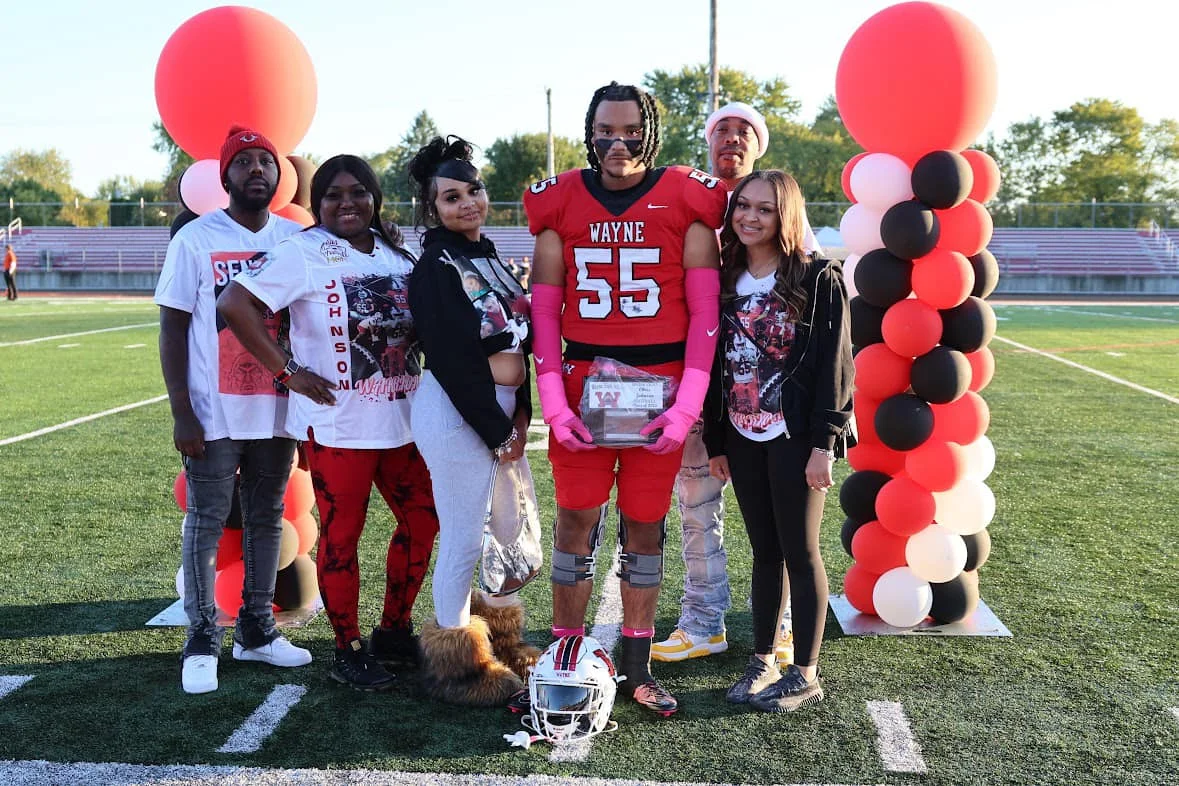 Wayne Warrior Chris Johnson and Family