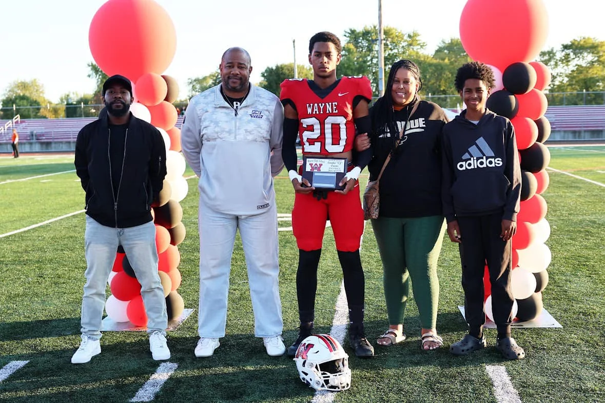 Wayne Warrior Coretni CJ Owens and Family