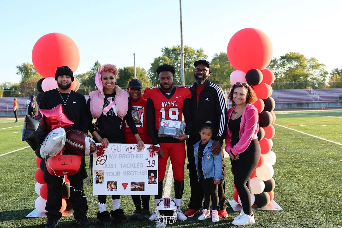 Wayne Warrior Mekhi Collins and Family